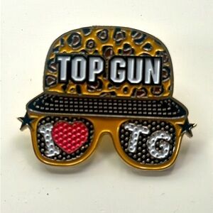 TOP GUN ALL-STARS CHEER Diecast Backpack Trading Pin I ❤️ TG
